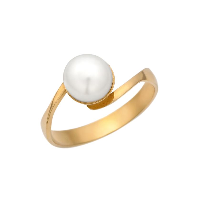 Zlatni prsten sa biserom