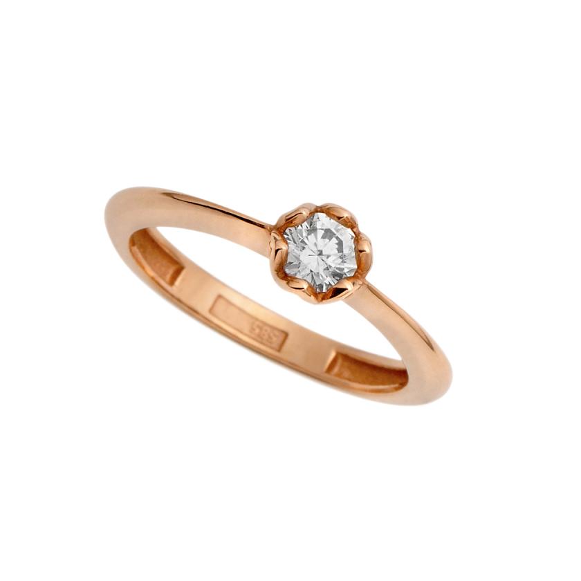 Zlatni prsten sa cirkonom