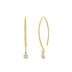 Pozlaćene srebrne naušnice