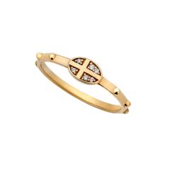 Zlatni prsten sa križićem